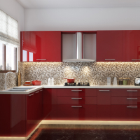 Akrilik Mutfak Dolabı Modelleri-7