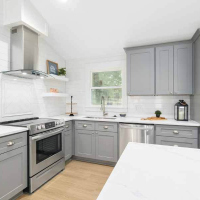 Mutfak Dolabı Renkleri - Gri Dolaplar.