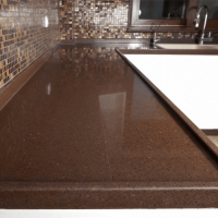 KAHVERENGİ RENK ÇİMSTONE MUTFAK TEZGAHI