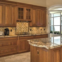 KAHVERENGİ RENK GRANİT MUTFAK TEZGAHI