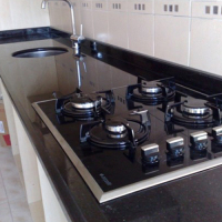 SİYAH RENK GRANİT MUTFAK TEZGAHI