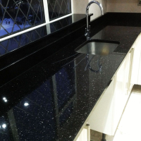 SİYAH RENK GRANİT MUTFAK TEZGAHI