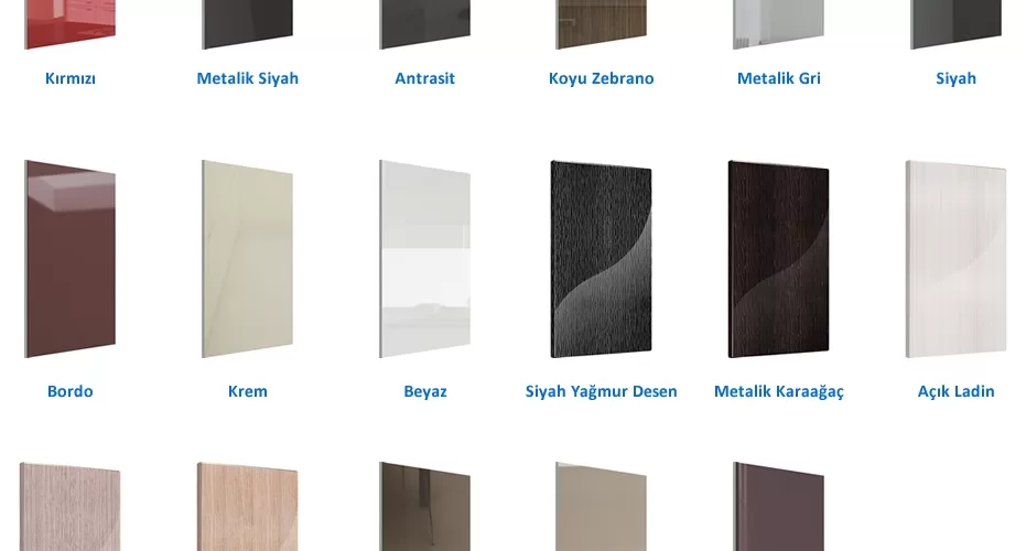 Akrilik Mutfak Dolabı Modelleri